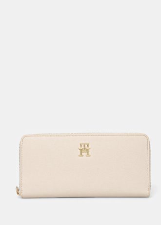 Tommy Hilfiger duży portfel damski kolor beżowy
